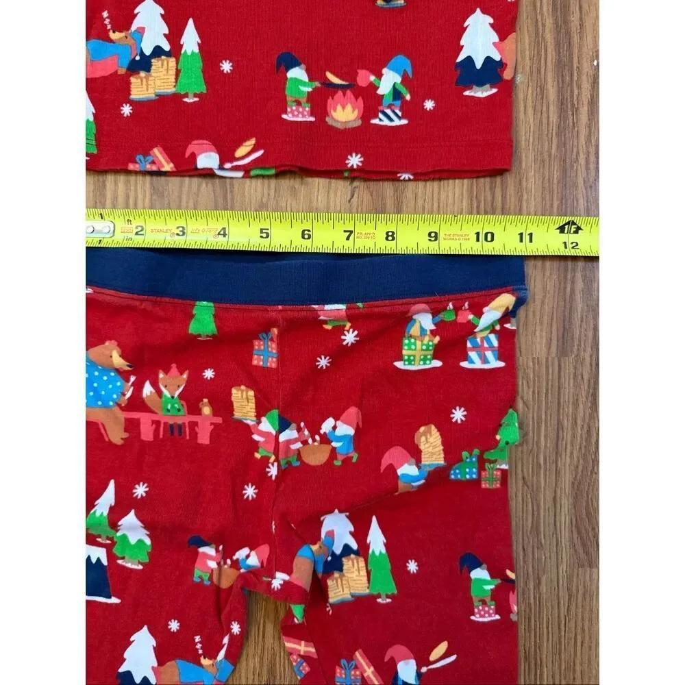 Wondershop Kids' Christmas Elf Long Sleeve Cotton Pajama Set Multicolor Size 8